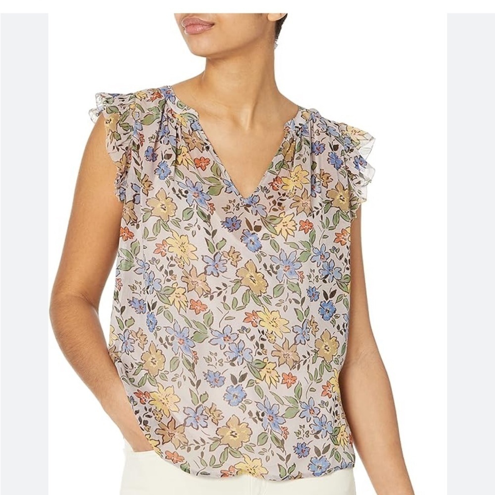 Velvet by Graham & Spencer Stephanie viscose floral blouse . Size S